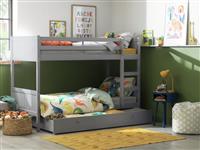 Habitat Detachable Bunk Bed, Drawer & 2 Mattresses - Grey