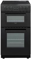 Bush DHBEDC50B 50cm Double Oven Electric Cooker - Black