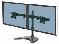 Fellowes Seasa Dual Monitor Arm for Up to 27 Inch Monitors - Black