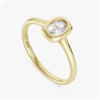 Revere Gold Plated Sterling Silver Fashion Ring- Medium