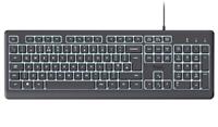 Trust Primo Illuminated Wired Keyboard - Black