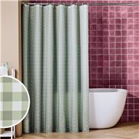 Argos Home Country Gingham Shower Curtain - Sage Green