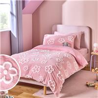Argos Home Kids Tufted Floral Pink Bedding Set - Double