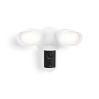 Ring Floodlight Cam Pro - Wired - Retinal 4K Security Camera - White