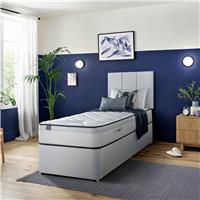 Silentnight Marlow Ultragel 1000 Mirapocket Single Divan Bed - Light Grey