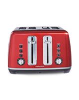 Morphy Richards 242048 Accents 4 Slice Toaster - Red
