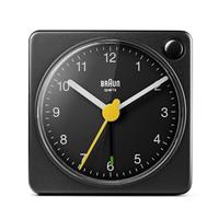 Braun Analogue Travel Alarm Clock - Black