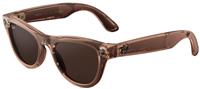 Ray-Ban Meta Skyler Gen 2 - Shiny Transparent Peach, Transitions Brown