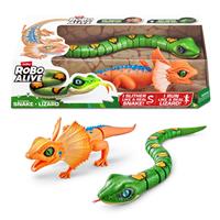 ZURU Robo Alive Lurking Lizard and Slithering Snake Playset