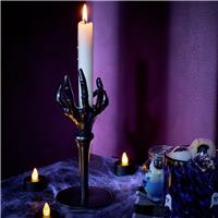 Argos Home Black Skeleton Hand Taper Candle Holder