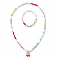 Flitzy Kids Colourful Bead Bracelet and Necklace Set