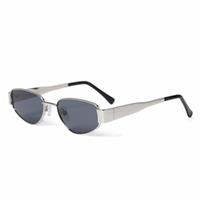 Freedom Silver Metal Frame Angled Sunglasses