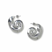 Freedom Spiral Shell Stud Earrings