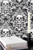 NU Wallpaper Self-Adhesive Fieri Black Wallpaper - 52.07cm x 5.49m