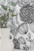 NU Wallpaper Self-Adhesive Secret Black Wallpaper - 52.07cm x 5.49m