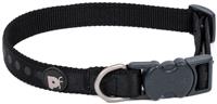 Petface Black Tonal Dots Dog Collar - Small