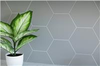 Wallpops Hexagon Grey Tiles Wall Sticker - Pack of 9