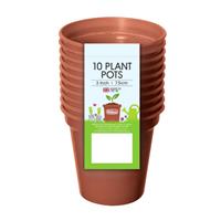 Whitefurze 7.5cm Terracota Pot Set - Set of 10