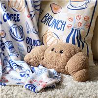 Argos Home Brunch Croissant Shaped Cushion Brown - 17x30cm