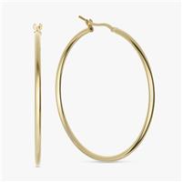 Revere 9ct Gold Plated Silver Superlight Hoop Earrings