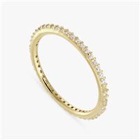 Revere Gold Plated Sterling Silver Eternity Ring - Large