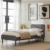 Argos Home Kristopher Single Fabric Bed Frame - Charcoal