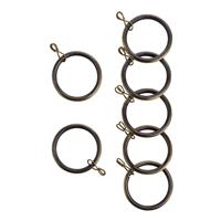 Argos Home 20 Metal Curtain Rings - Antique Brass