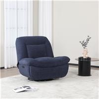 Sofa Source Evo Fabric Swivel Recliner Chair - Blue
