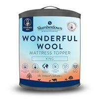 Slumberdown Wonderful Wool 2cm Mattress Topper - King