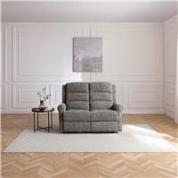 Kyoto Betsy Fabric 2 Seater Power Recliner Sofa - Grey