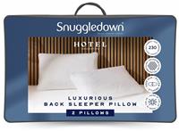 Snuggledown Hotel Back Sleeper Medium Soft Pillow - 2 Pack
