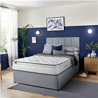 Silentnight Marlow Ultragel 1000 Mirapocket Kingsize Divan Bed - Light Grey