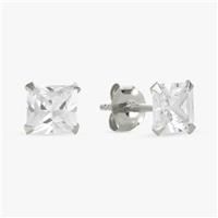 Revere Sterling Silver Square Solitaire Stud Earrings
