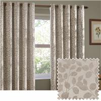 Wylder Grace Leaf Eyelet Curtains - Natural - 117x137cm