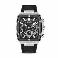 Ducati Extreme Sports Black Silisone and Nylon Strap Watch