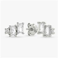 Revere Sterling Silver Baguette Stud Earrings