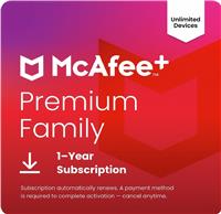 McAfee+ Premium 1Y, Unlimited Devices - Auto Renewal - Download