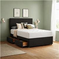 Silentnight Knightly Luxury 2000 Pocket Double 4 Drawer Divan Bed - Charcoal