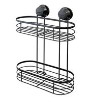 Argos Home Suction Cup Wire 2 Tier Shower Caddy - Black