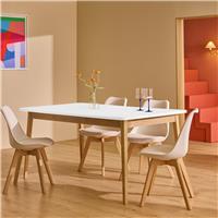 Habitat Sylas Solid Wood 4 Seater Dining Table - White