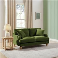 Argos Home Cynthia Fabric 2 Seater Sofa - Moss Green