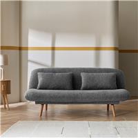 Habitat Bean Fabric Clic Clac Sofa Bed - Grey