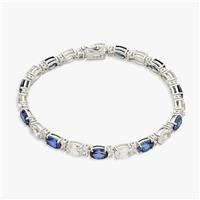 Revere Sterling Silver Sapphire Tennis Bracelet