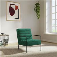 Dorel Bookham Velvet Accent Chair - Green