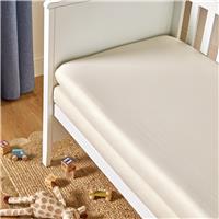 Argos Home Nursery Cotton Jersey 2 Pack Cream Fitted Sheets - Moses