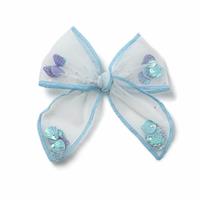 Flitzy Kids Blue Shell Shaker Hair Bow