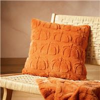 Argos Home 3D Pumpkin Pattern Orange Cushion