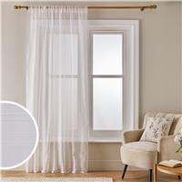 Argos Home Slot Top Sheer Voile Curtain - White - 140x137cm