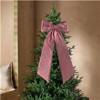 Habitat Extra Large Striped Bow Christmas Decoration