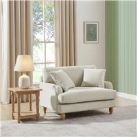Argos Home Cynthia Fabric Cuddle Chair - Natural
